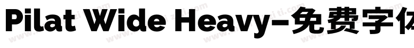 Pilat Wide Heavy字体转换